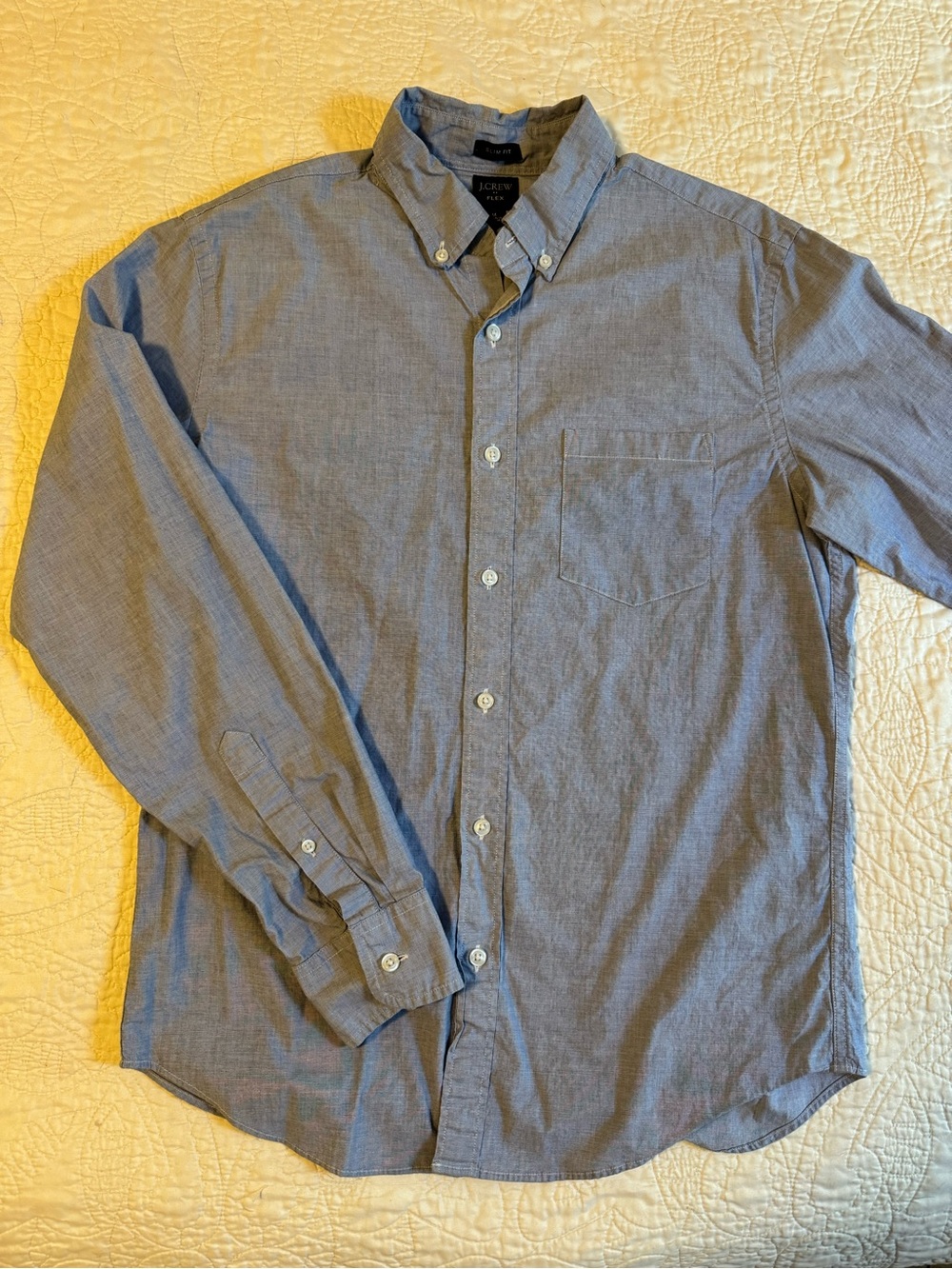 J.Crew Flex Slim Fit Gingham Button Down Shirt